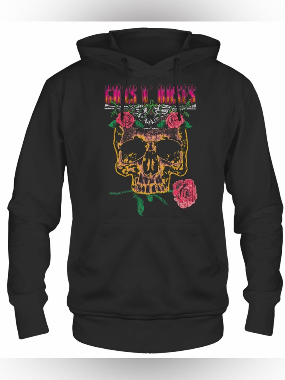 Guns N’ Roses US Tour 1991 Skull Hoodie XL – Vintage Style Graphic
